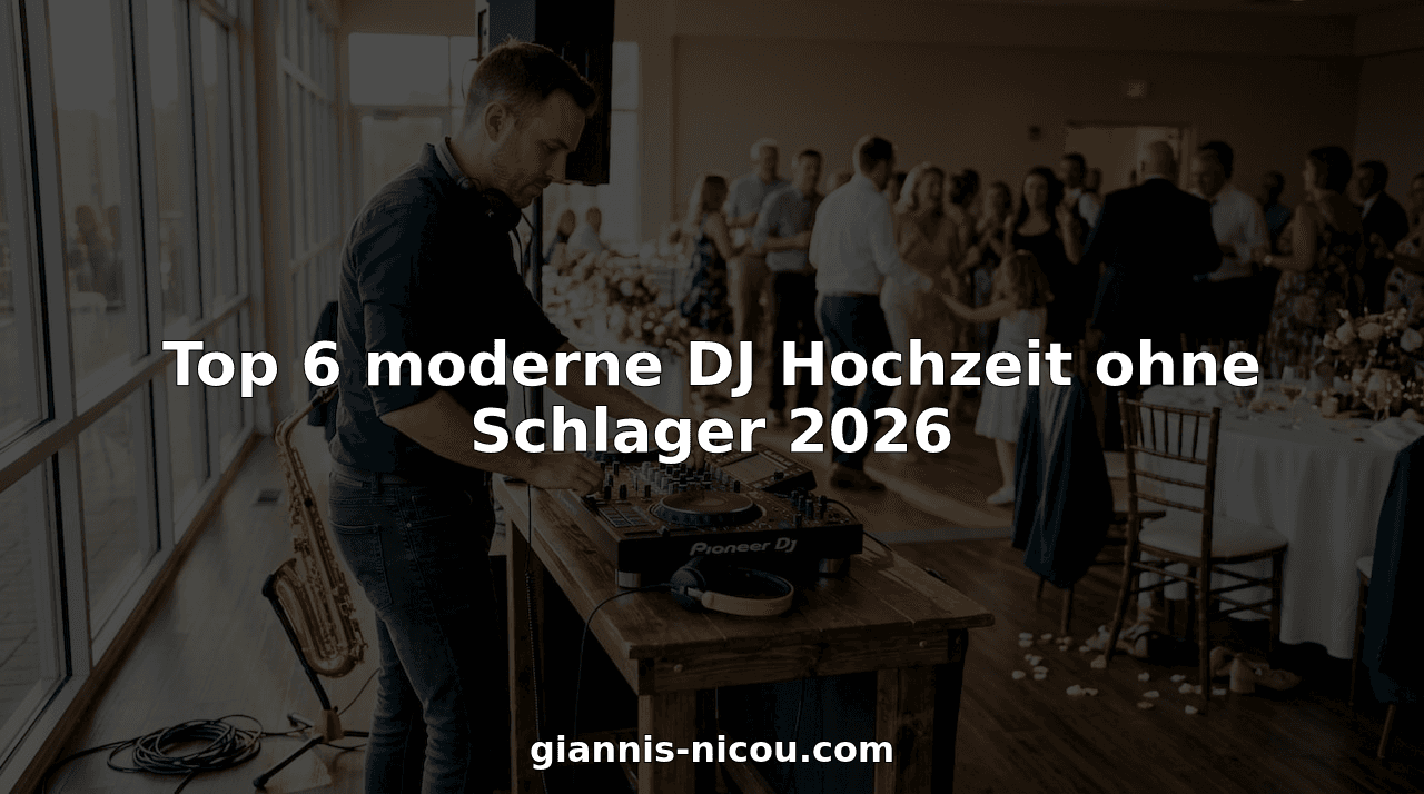 Top 6 moderne DJ Hochzeit ohne Schlager 2026